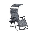 Snow Joe Bliss Hammocks Gravity Free Chair w Canopy, Pillow, Drink Tray GFC-456PF